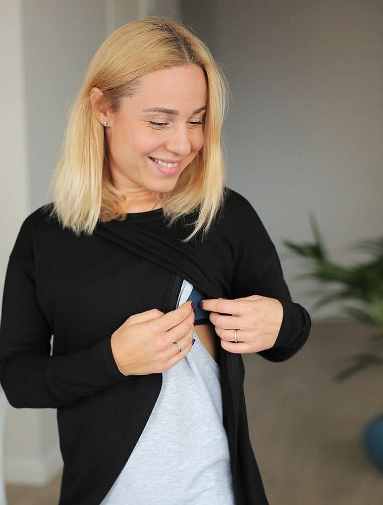 Double-layer Maternity & nursing long sleeve