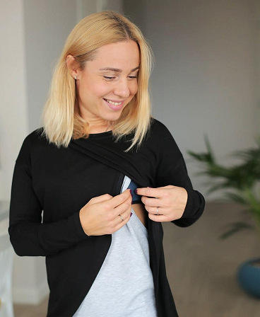 Double-layer Maternity & nursing long sleeve