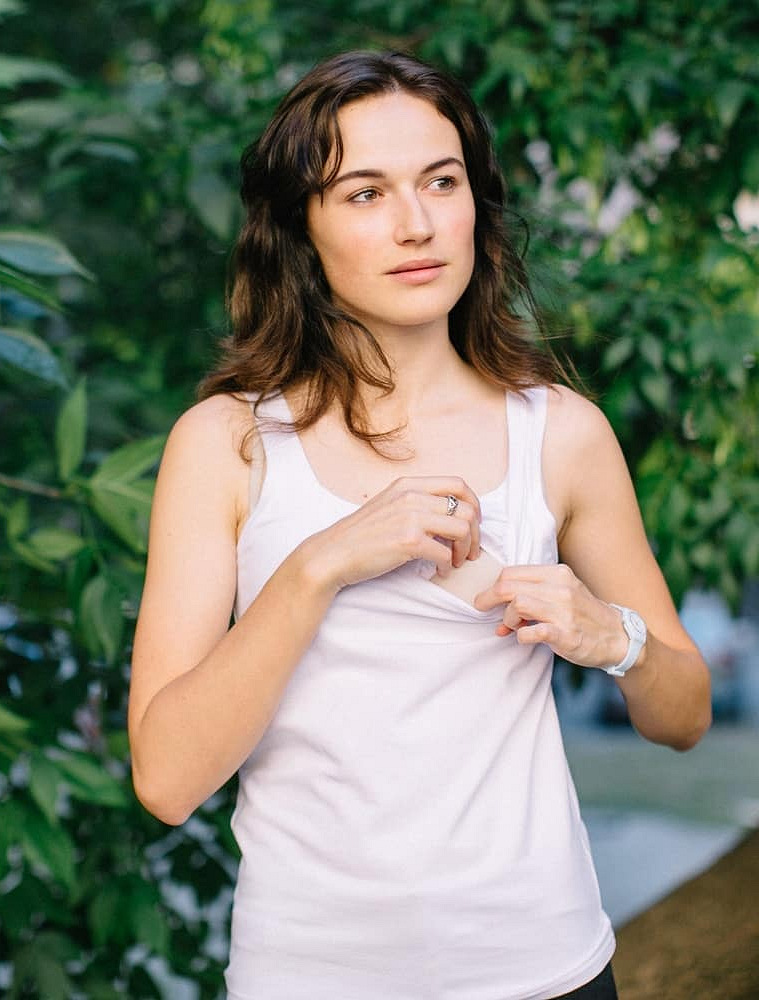 Maternity & nursing tank top
