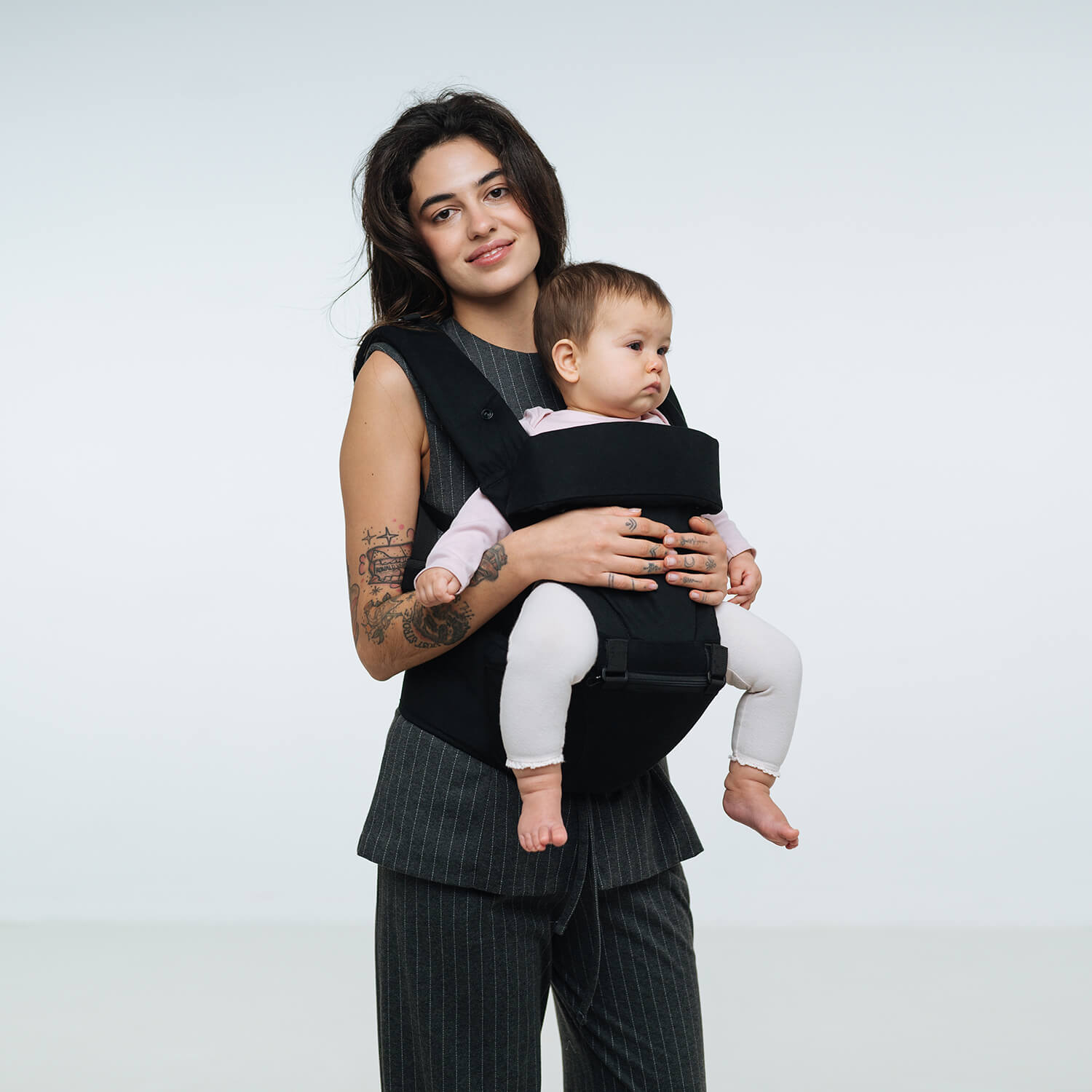 6 in 1 Hipseat Baby Carrier Black