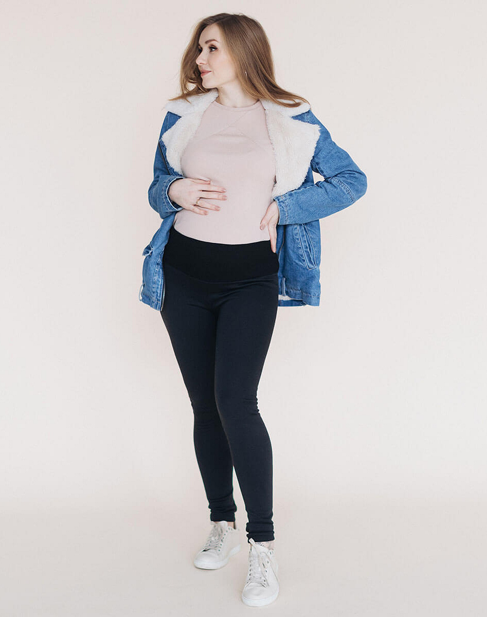 Warm maternity and postpartum leggings