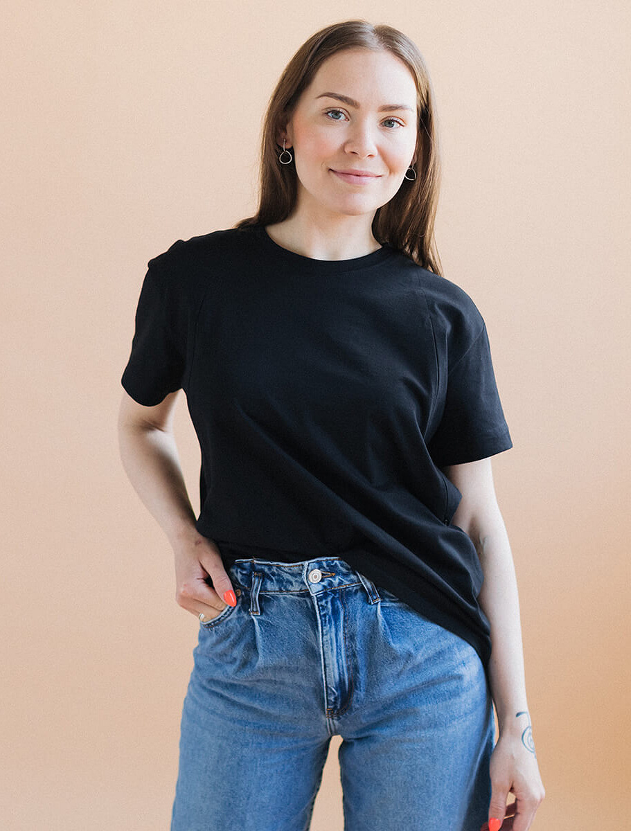 Umstands- und Still-T-Shirt in Übergröße