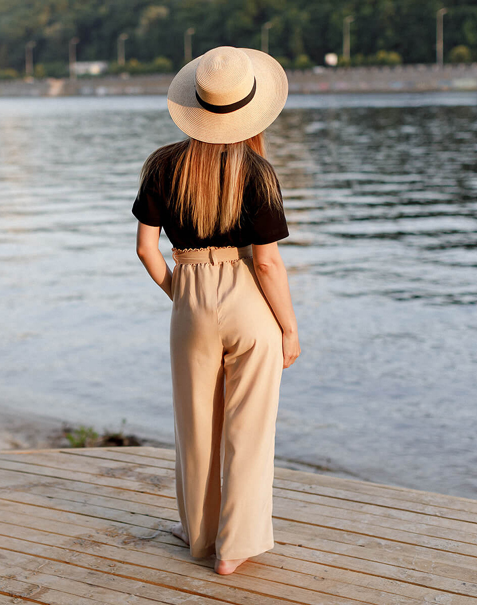 Lightweight maternity culottes