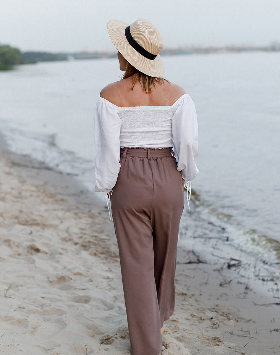 Lightweight maternity culottes
