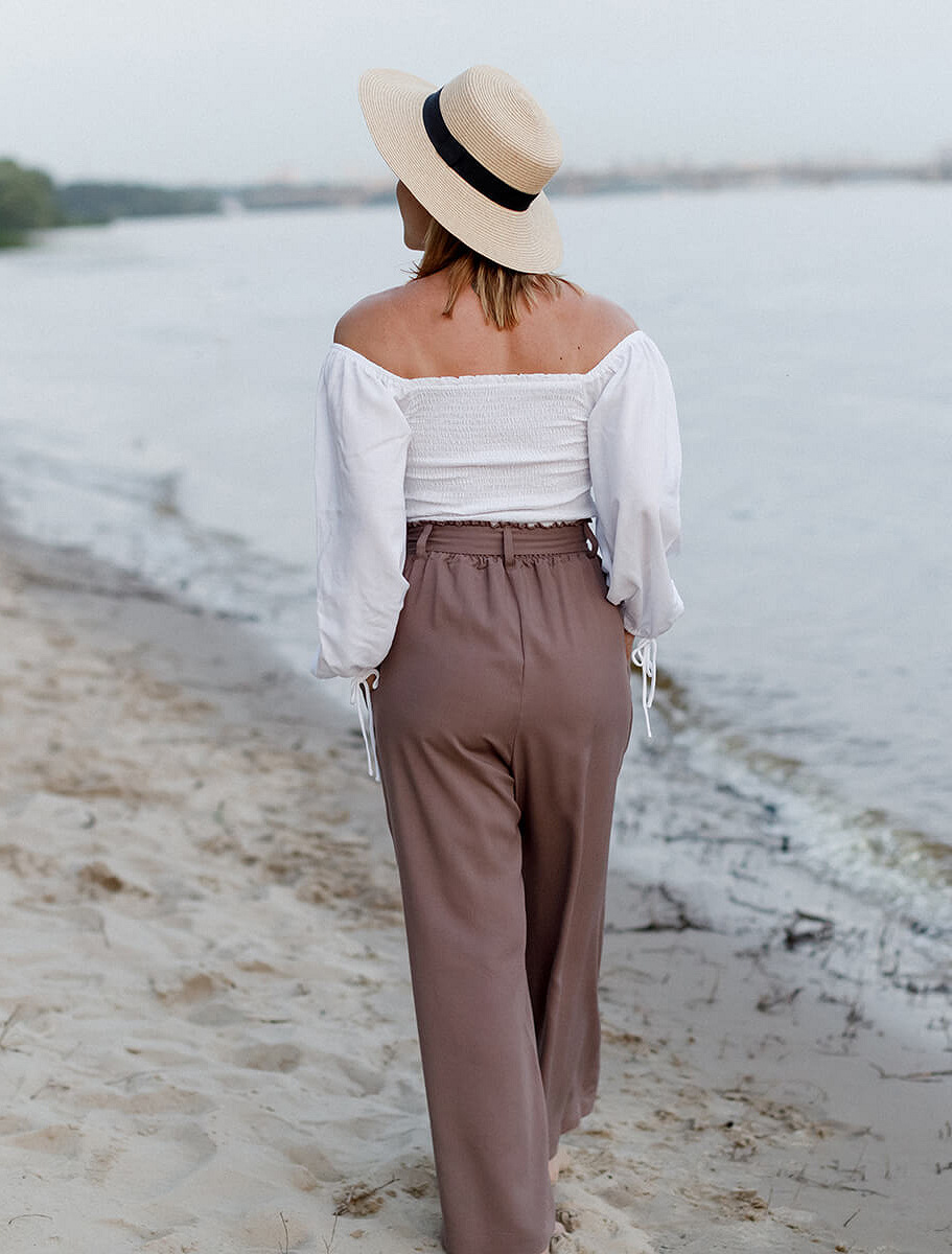 Lightweight maternity culottes