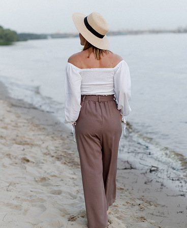 Lightweight maternity culottes