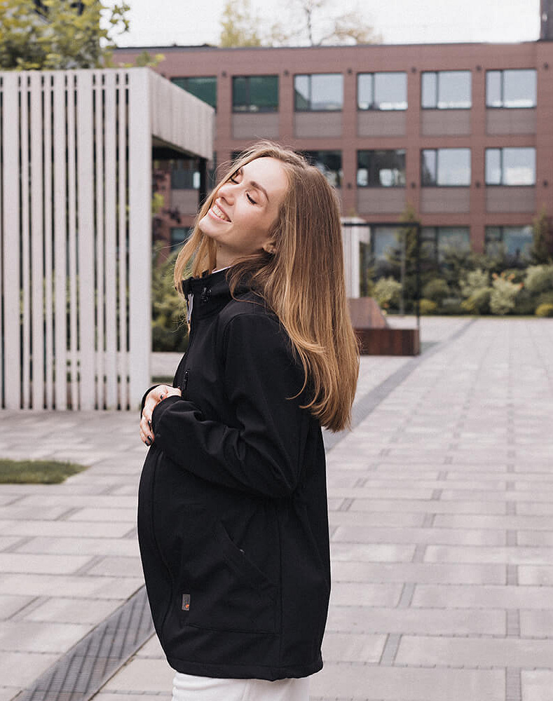 4 in 1 Softshell maternity babywearing jacket
