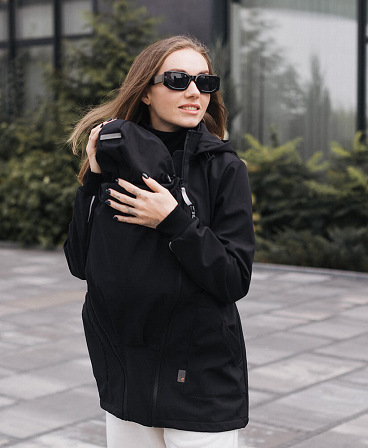 4 in 1 Softshell maternity babywearing jacket