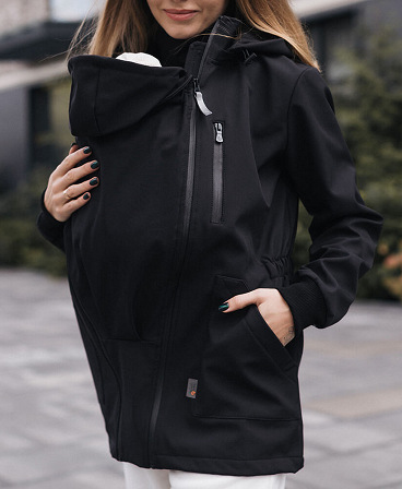 4 in 1 Softshell maternity babywearing jacket