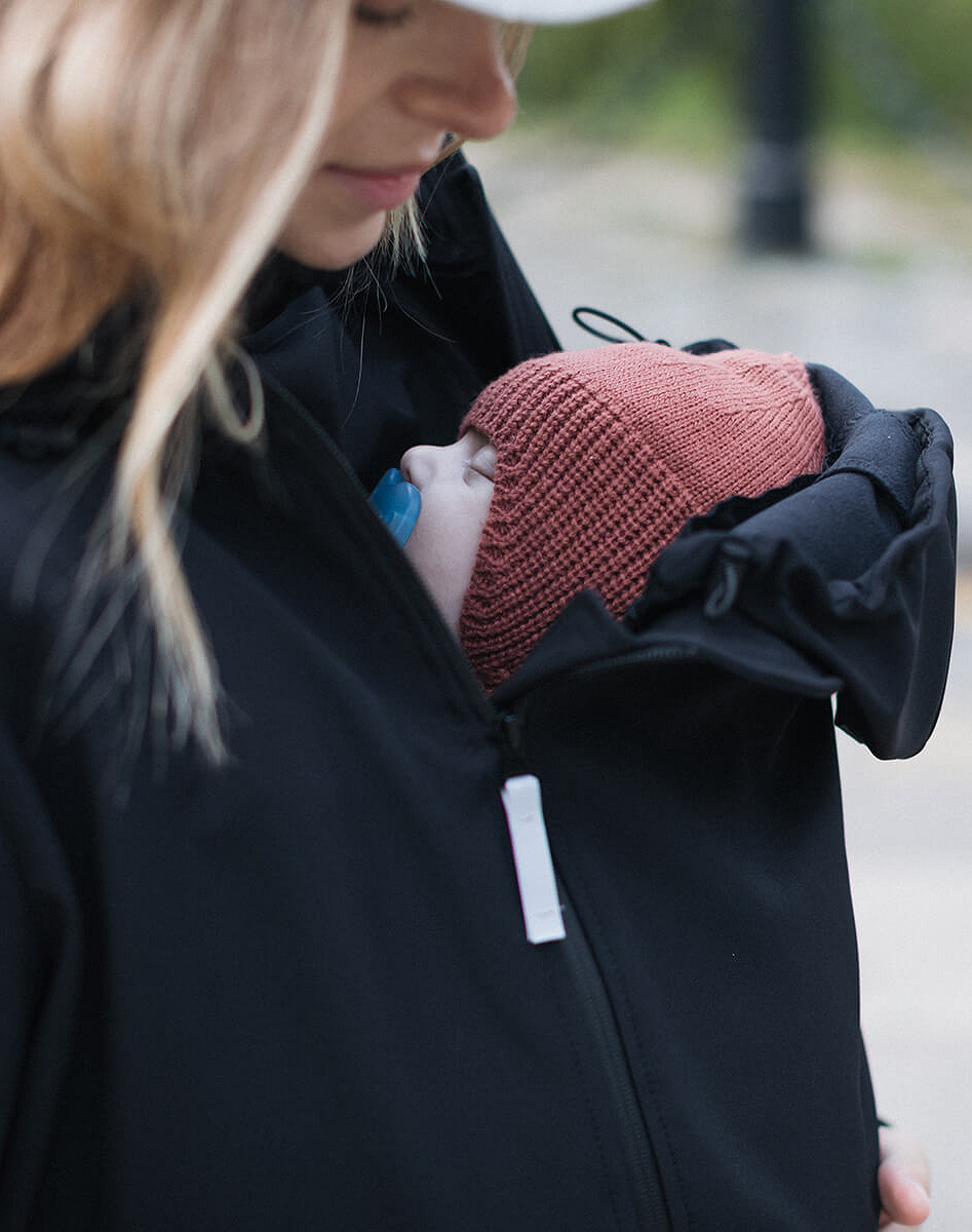 4 in 1 Softshell maternity babywearing jacket