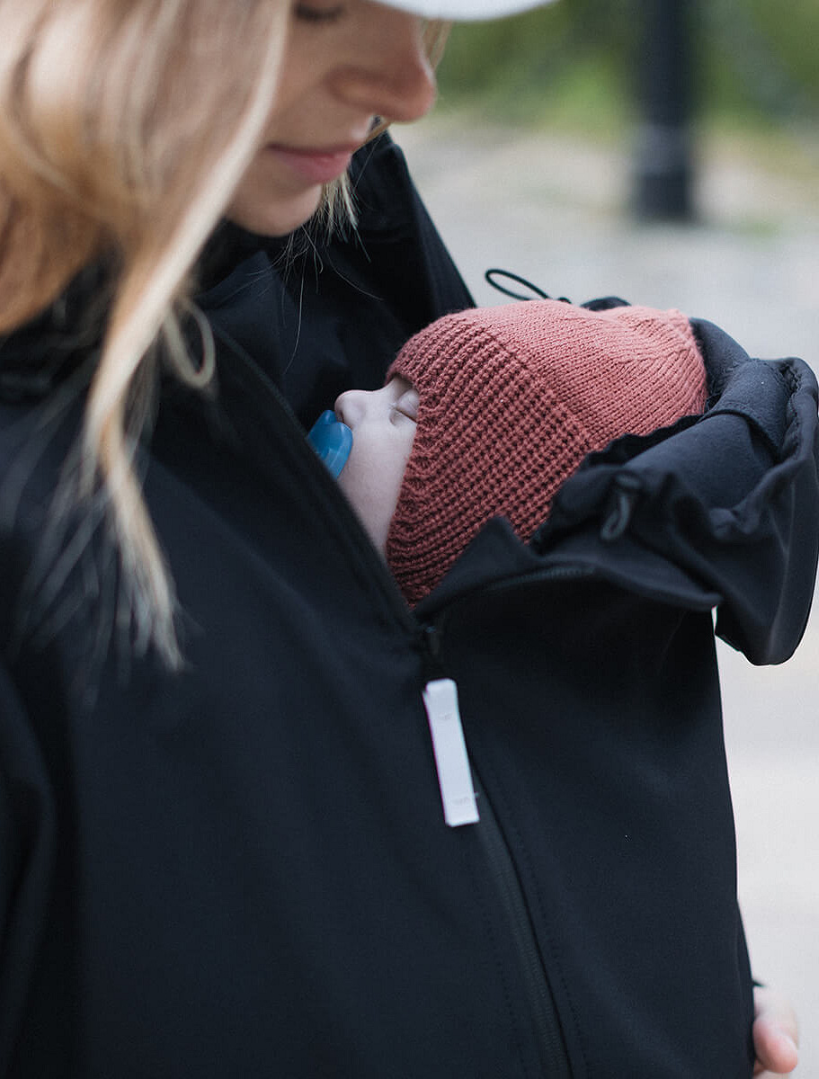 4 in 1 Softshell maternity babywearing jacket