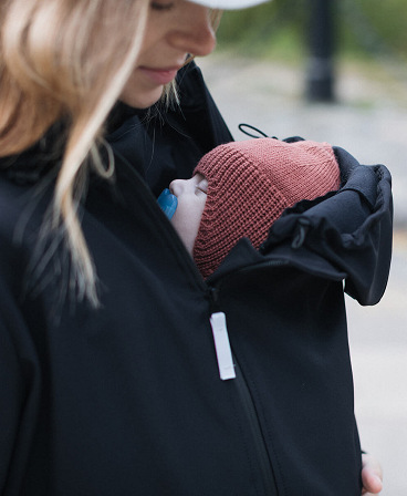 4 in 1 Softshell maternity babywearing jacket