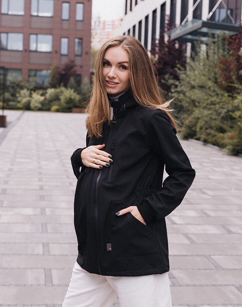 4 in 1 Softshell maternity babywearing jacket