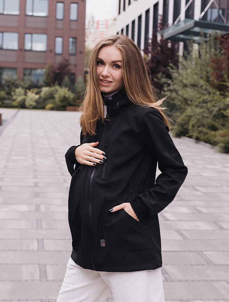 4 in 1 Softshell maternity babywearing jacket