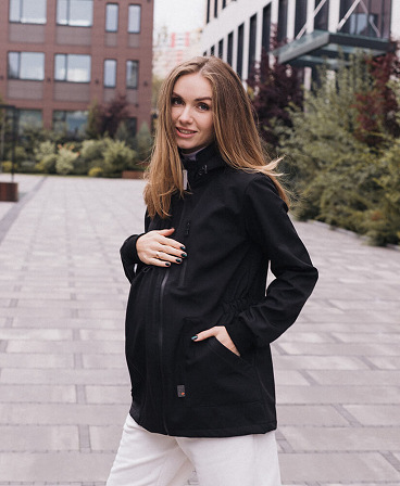 4 in 1 Softshell maternity babywearing jacket