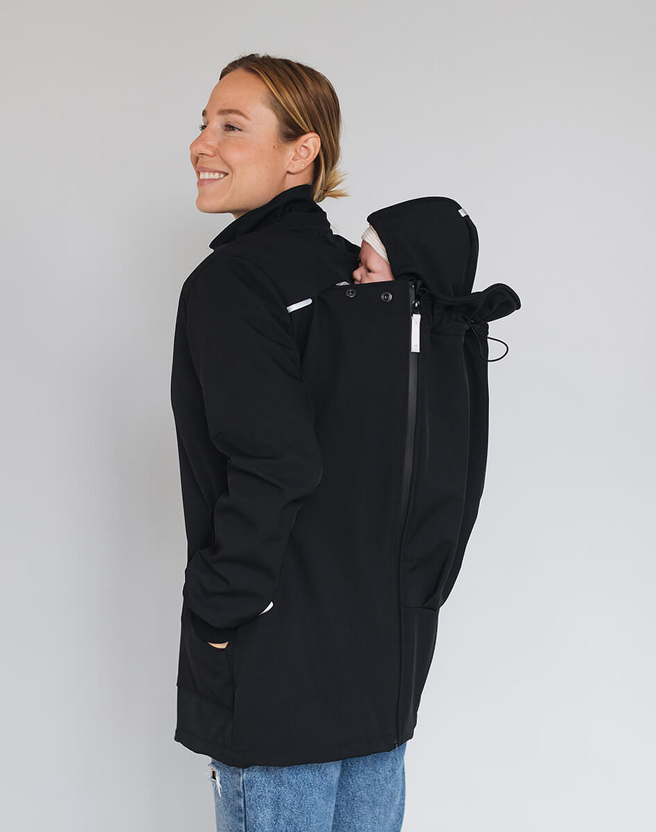 4 in 1 Softshell maternity babywearing jacket