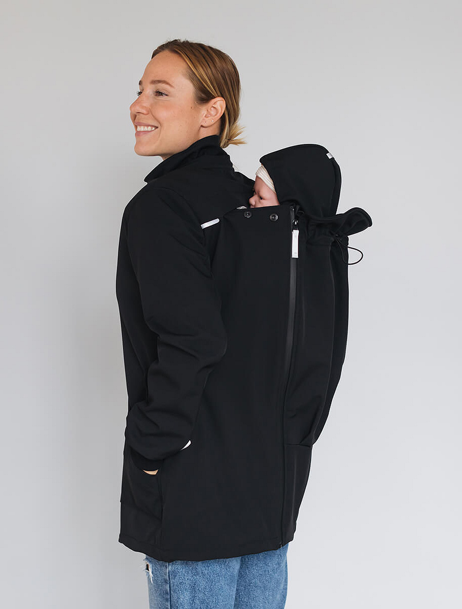 4 in 1 Softshell maternity babywearing jacket