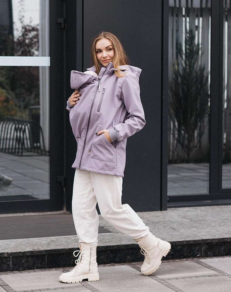 4 in 1 Softshell maternity babywearing jacket