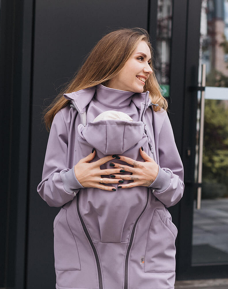 4 in 1 Softshell maternity babywearing jacket