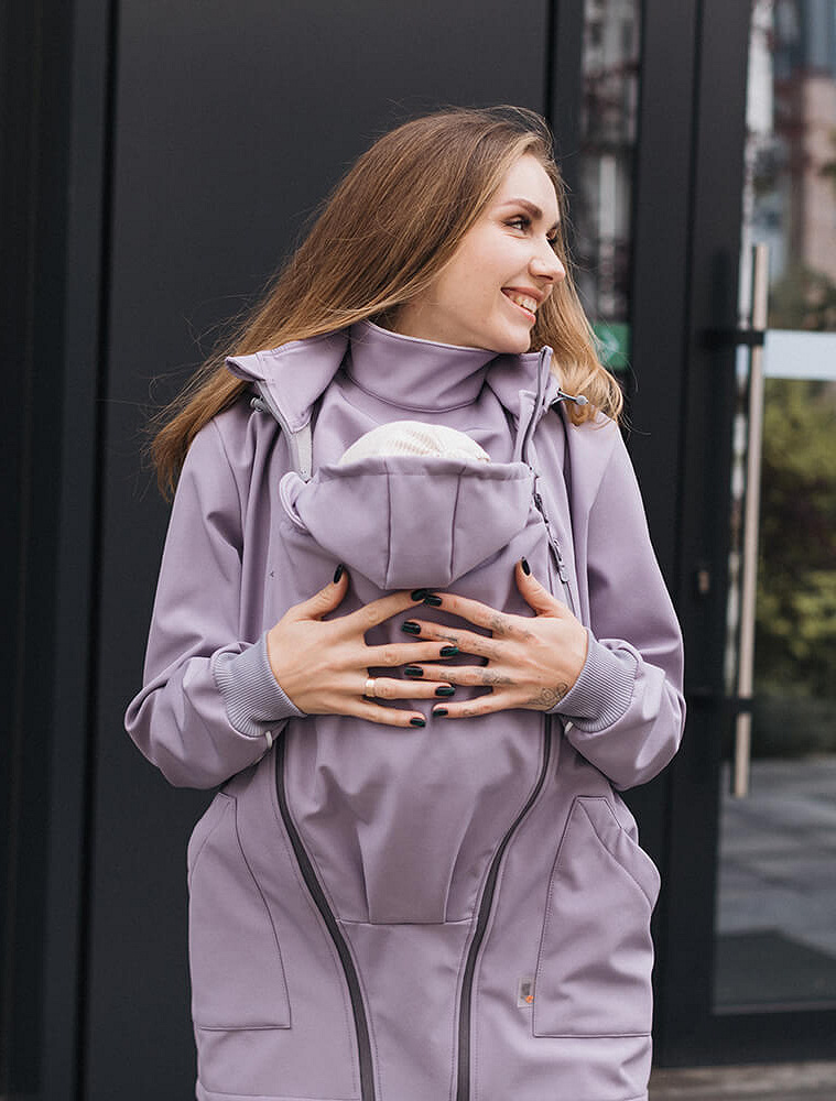 4 in 1 Softshell maternity babywearing jacket