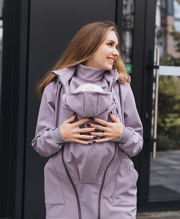 4 in 1 Softshell maternity babywearing jacket
