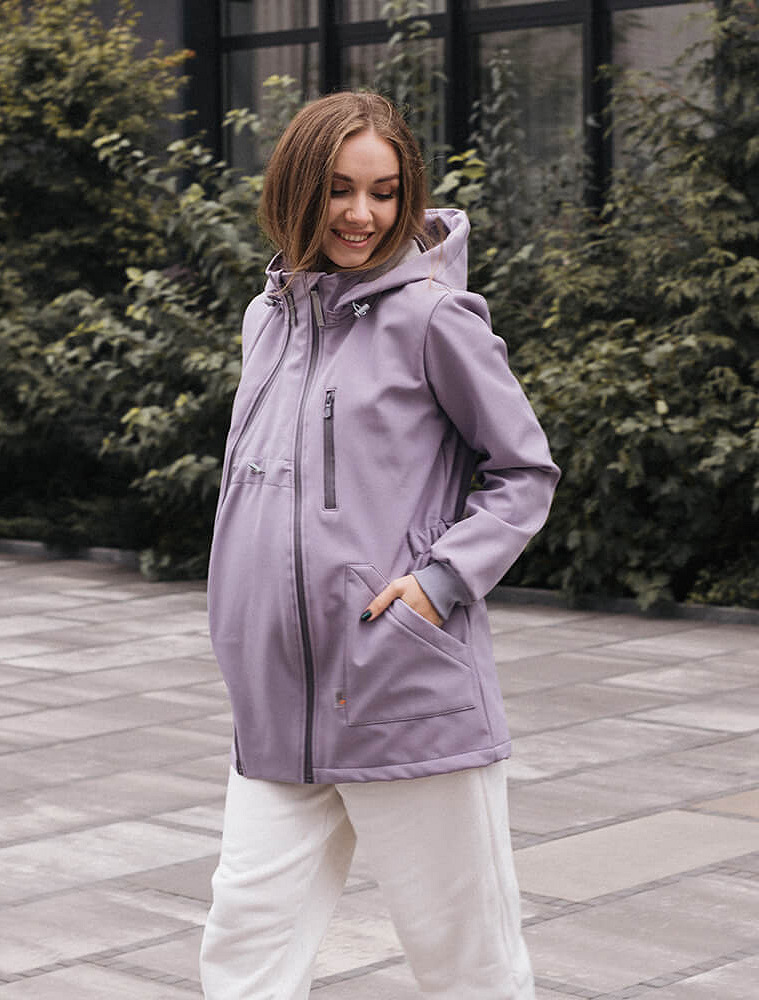 4 in 1 Softshell maternity babywearing jacket