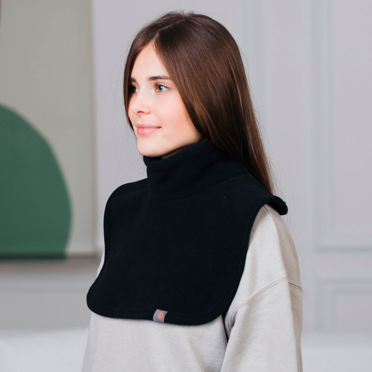 Fleece neck warmer Black