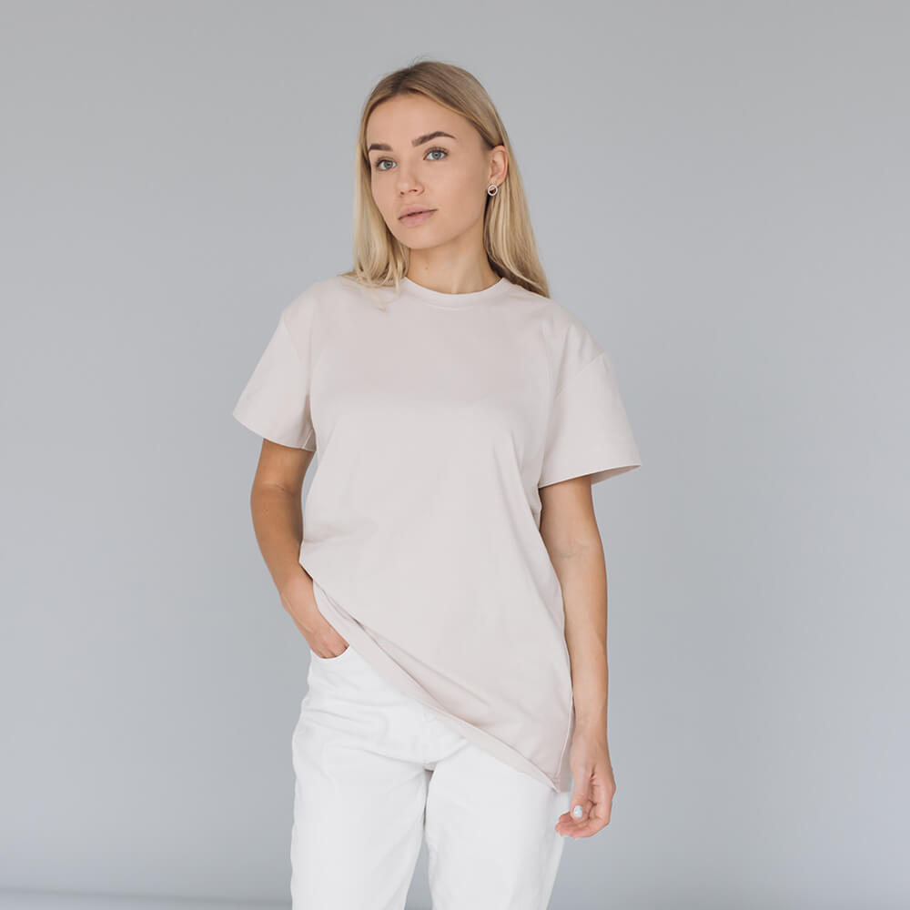 Maternity & nursing oversize T-shirt Vanilla