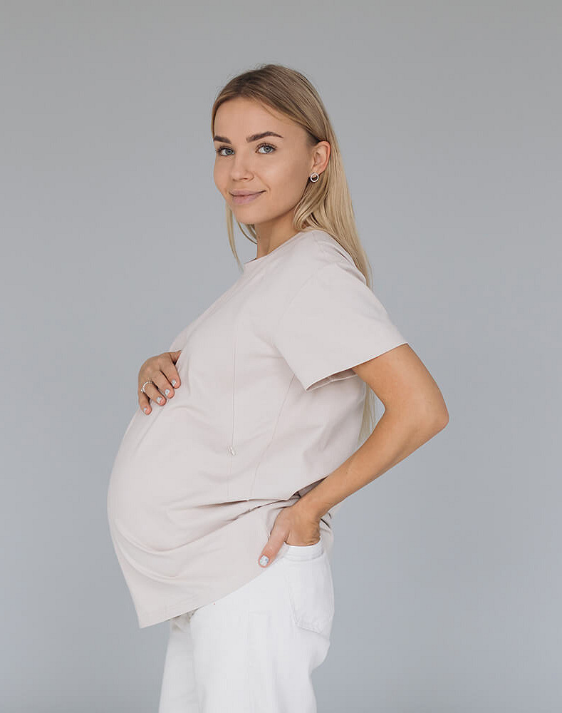 Maternity & nursing oversize T-shirt
