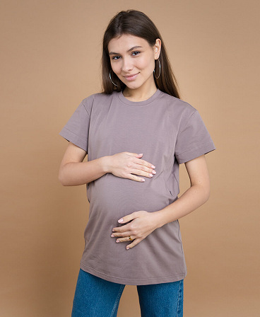 Maternity & nursing oversize T-shirt