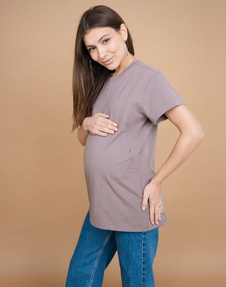 Maternity & nursing oversize T-shirt