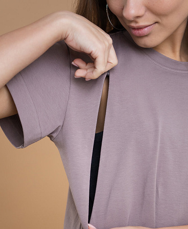 Maternity & nursing oversize T-shirt