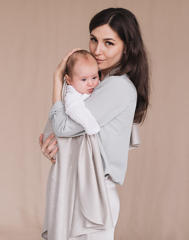 Stretchy swaddle blanket 110 x 90 cm