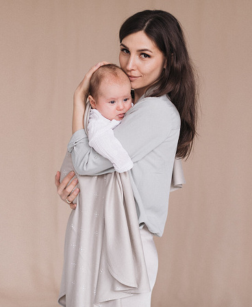 Stretchy swaddle blanket 110 x 90 cm