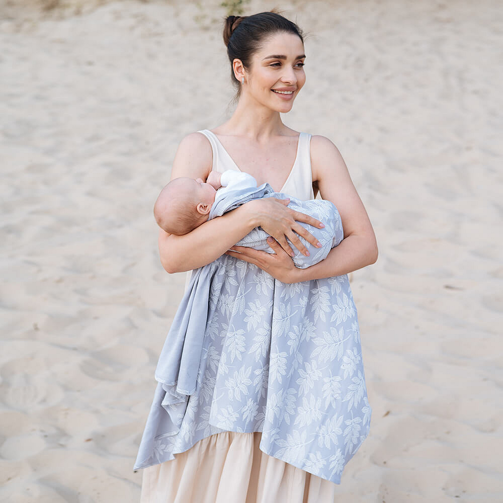 Stretchy swaddle blanket 110 x 90 cm