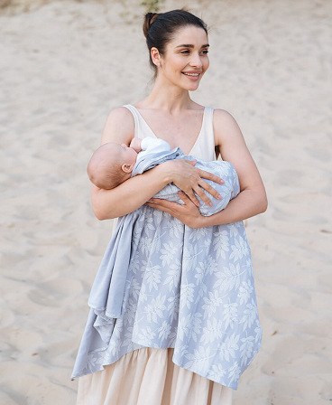 Stretchy swaddle blanket 110 x 90 cm