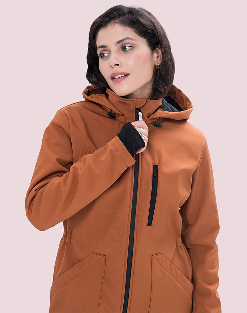 4 in 1 Softshell maternity babywearing jacket