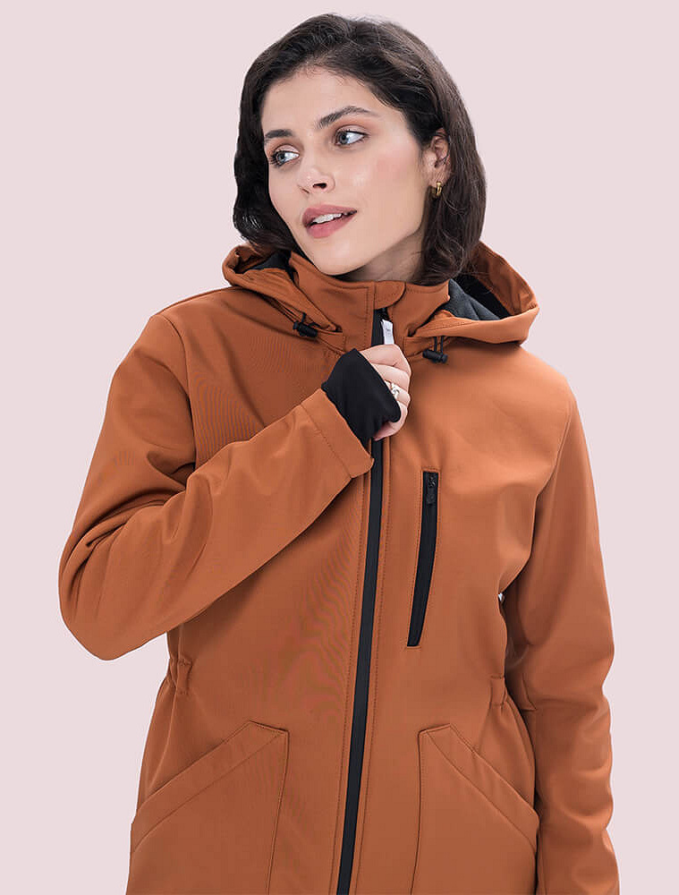 4 in 1 Softshell maternity babywearing jacket