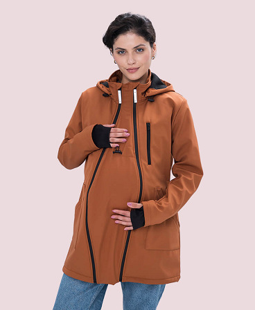 4 in 1 Softshell maternity babywearing jacket