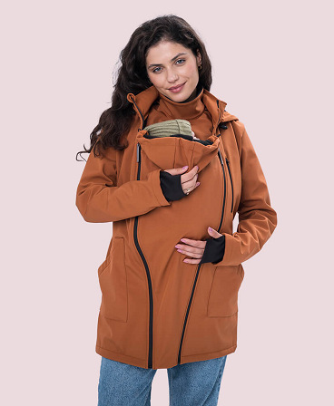 4 in 1 Softshell maternity babywearing jacket