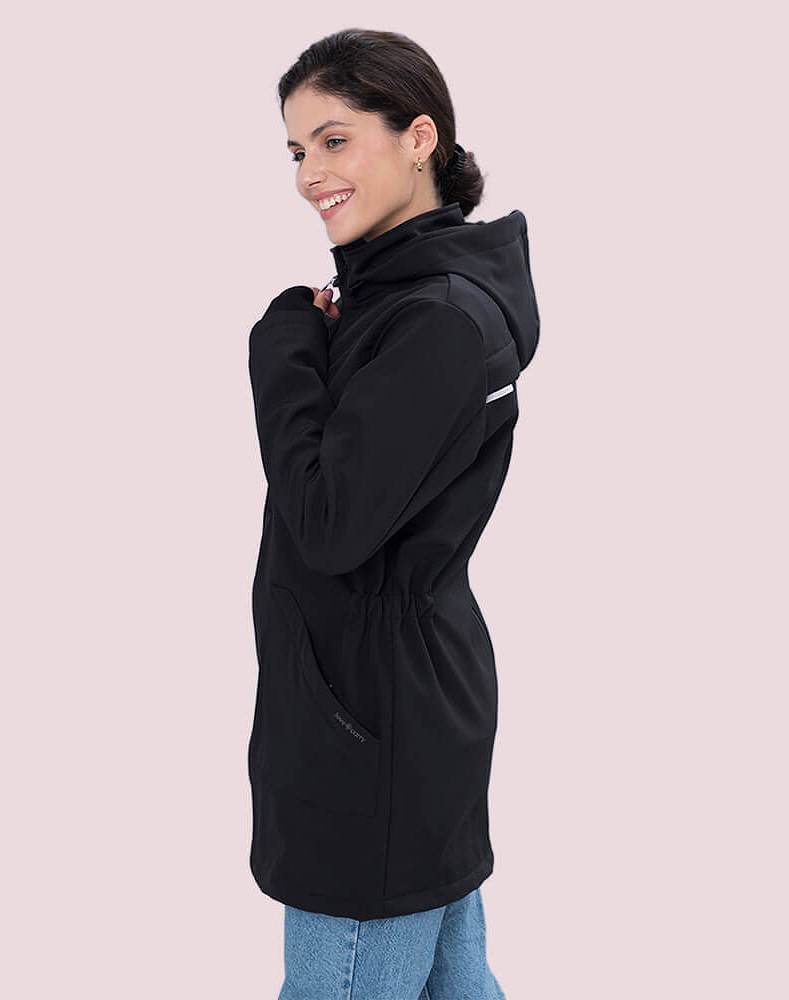 4 in 1 Softshell maternity babywearing jacket