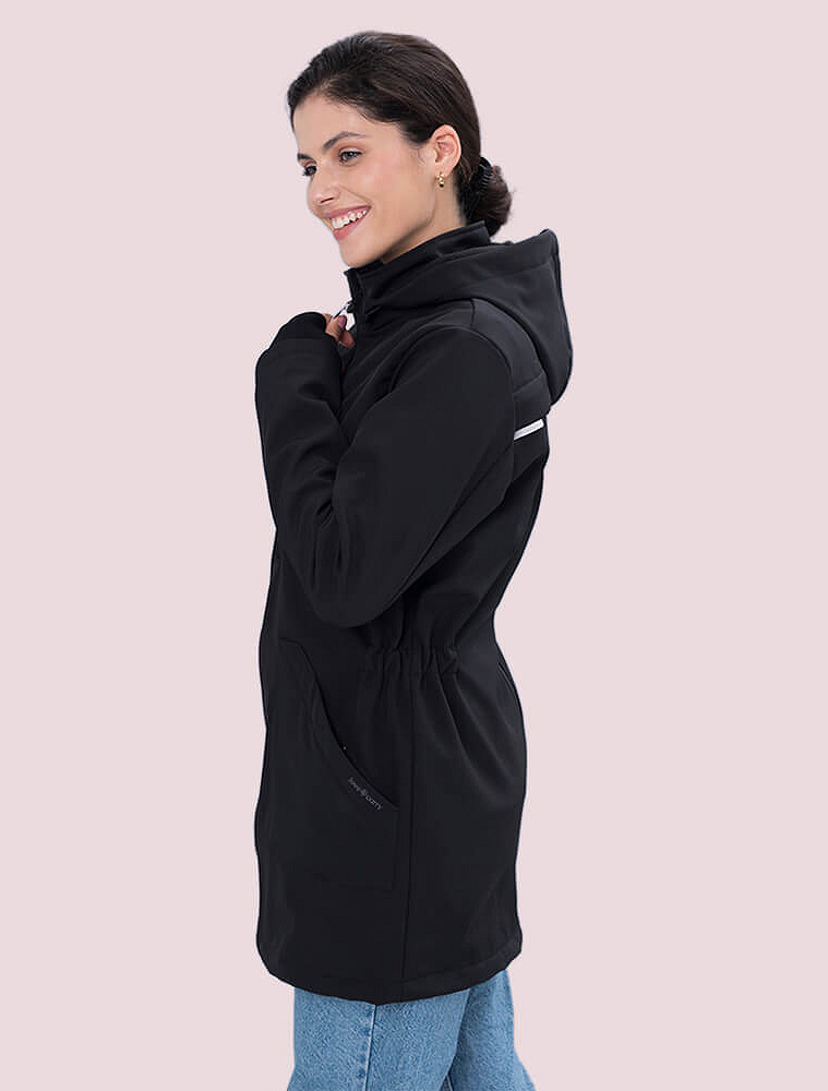 4 in 1 Softshell maternity babywearing jacket