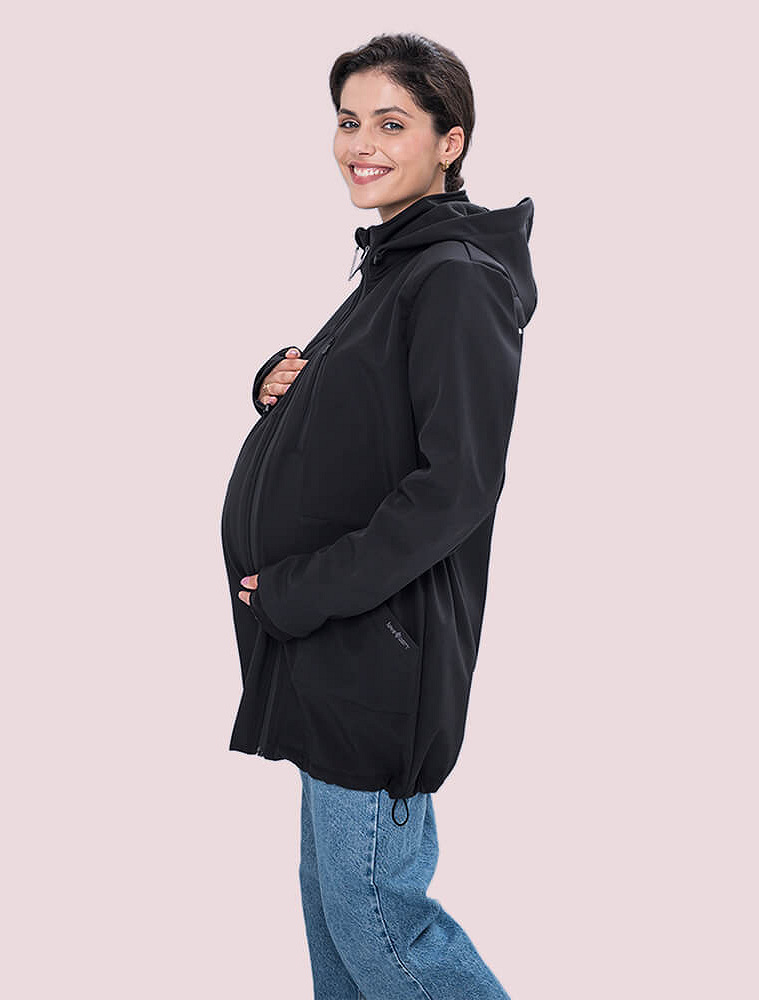 4 in 1 Softshell maternity babywearing jacket
