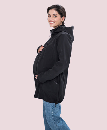 4 in 1 Softshell maternity babywearing jacket