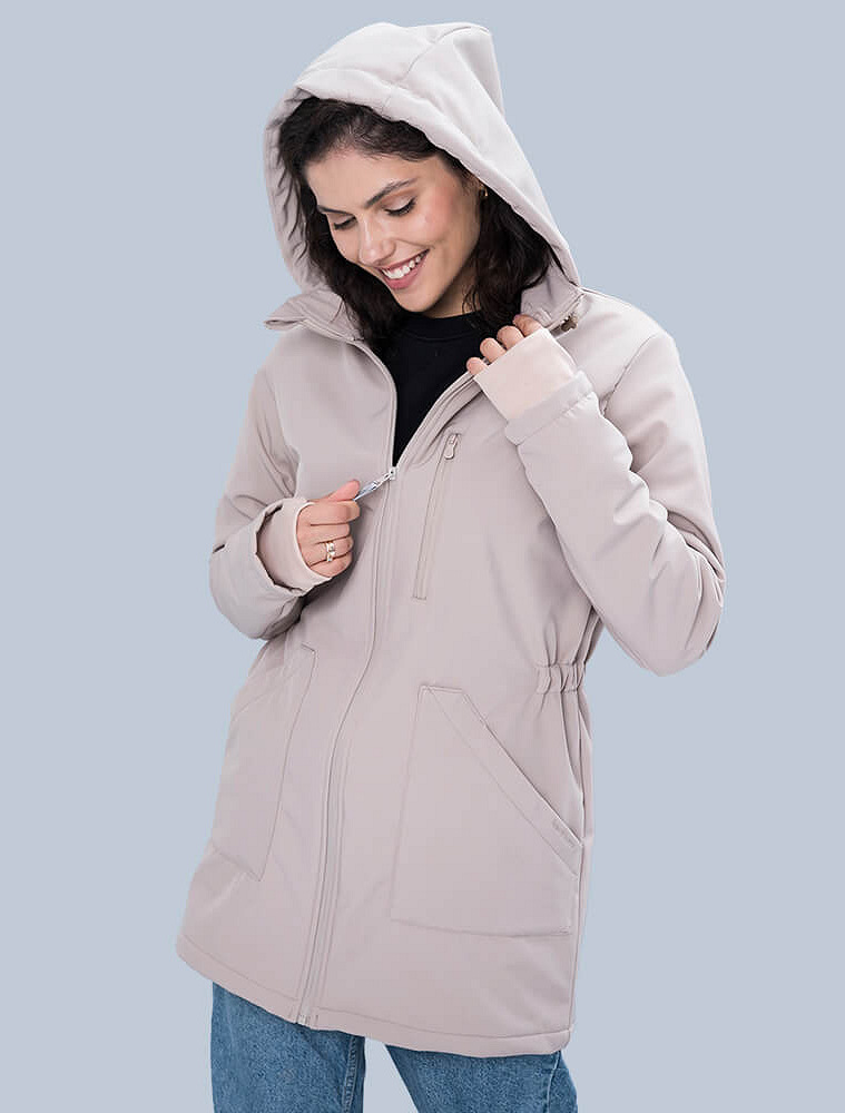 4 in 1 Softshell maternity babywearing jacket